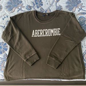 Abercrombie&Fitch sweatshirt, olive green, size XL, very soft and comfy, NEW